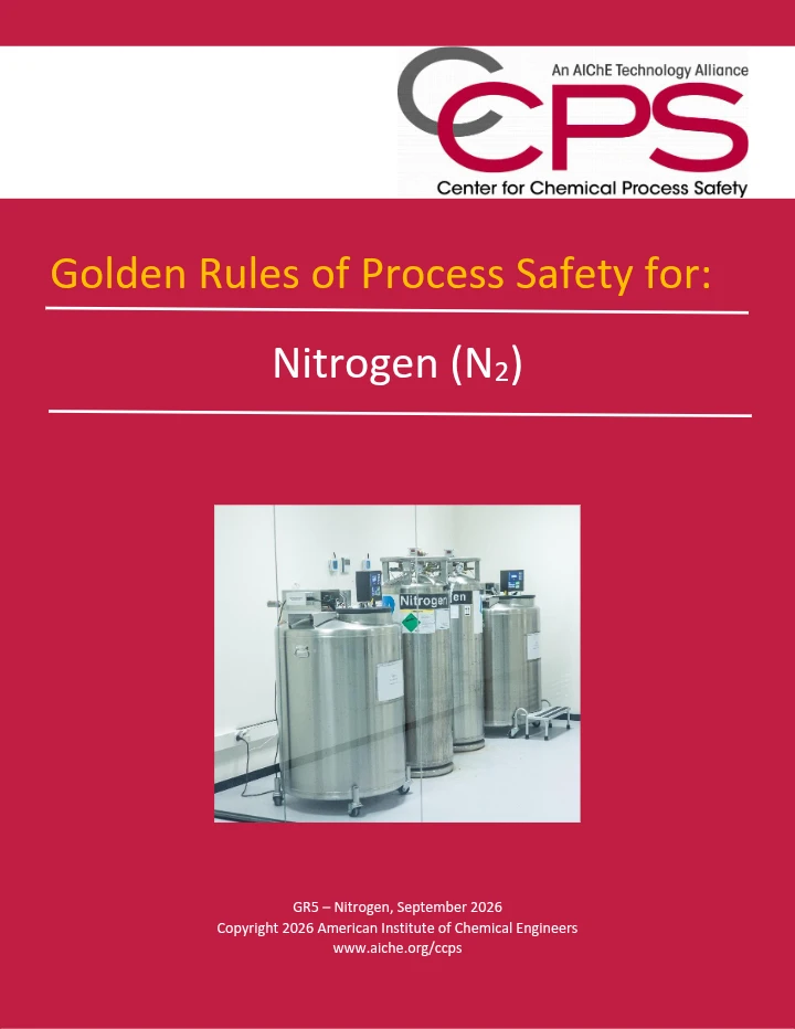 Golden Rules of Process Safety for Nitrogen (N₂) – GR5