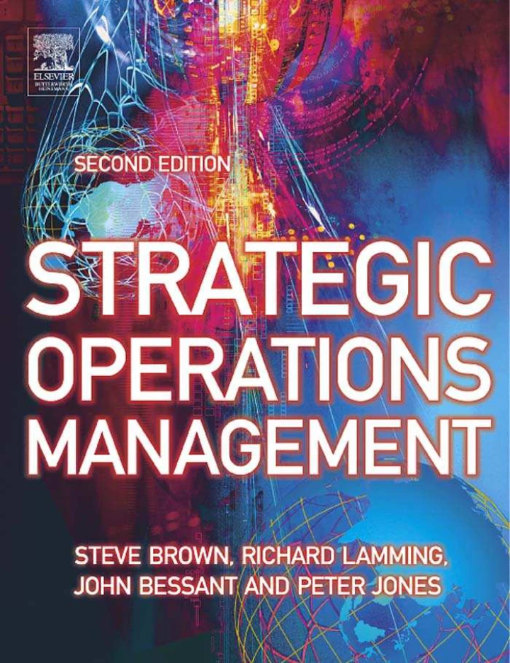 Strategic Operations Management – Second Edition